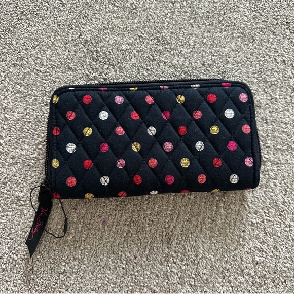 Vera Bradley Havana Dots Polka Dots Zip Around Wallet‎ - Picture 2 of 5
